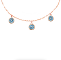 Blue Topaz Dew Drop Necklace
