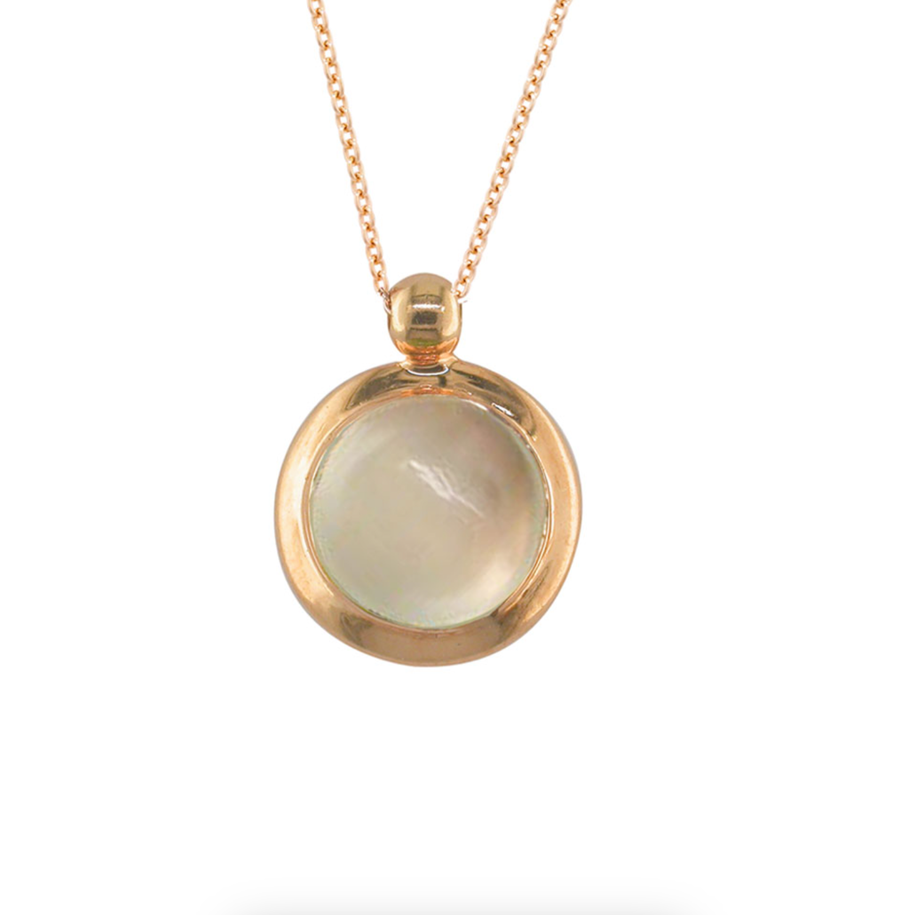 Moonstone Bubble Pendant Necklace